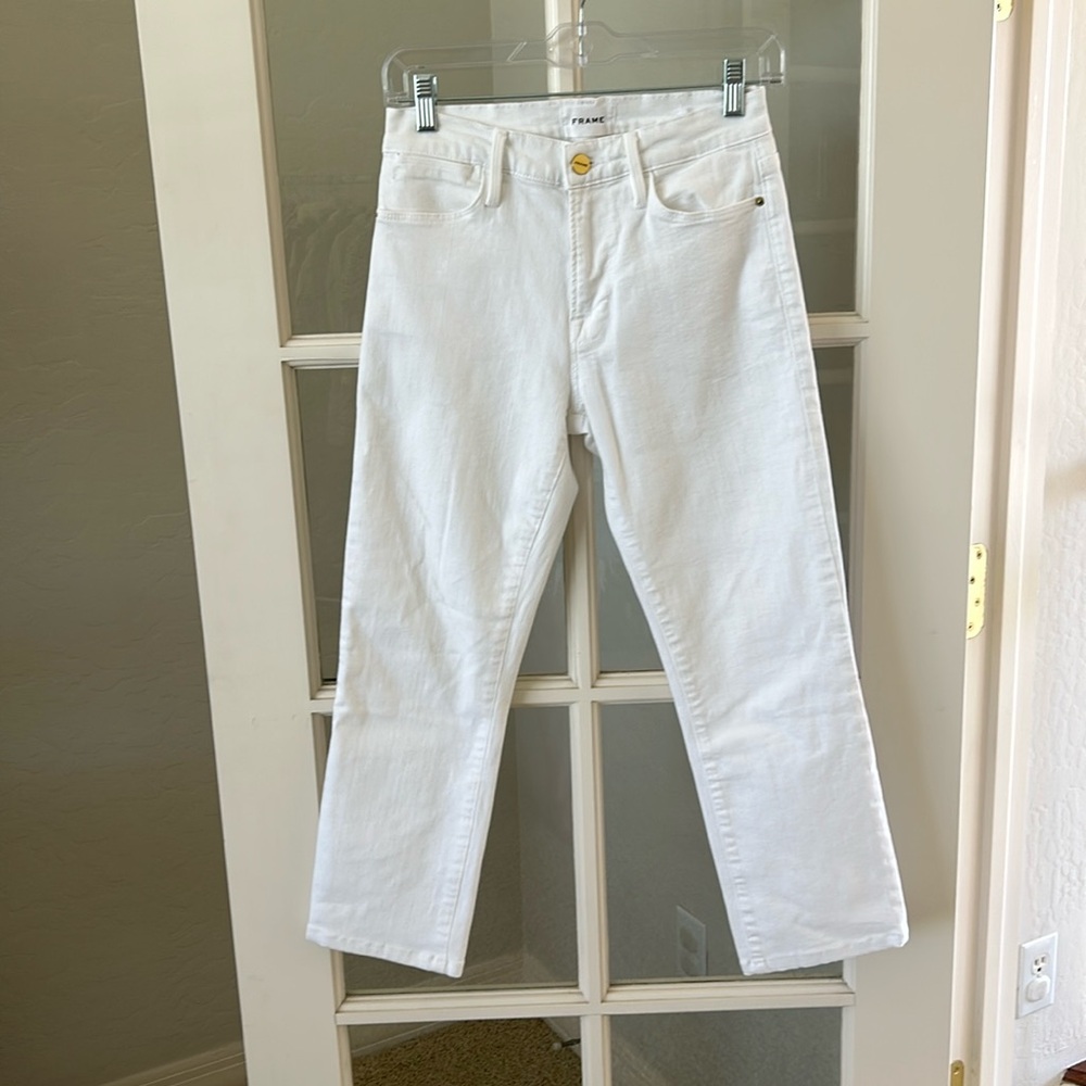 FRAME LeHigh Straight in Blanc